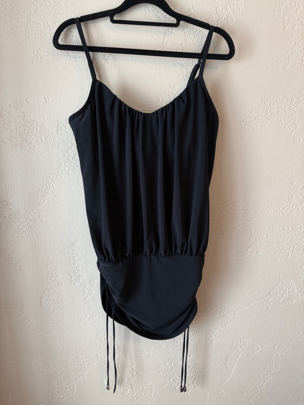 Magicsuit by Miraclesuit Black Adjustable Side-Drape Swimwear Swim Top Rouched - Picture 1 of 12